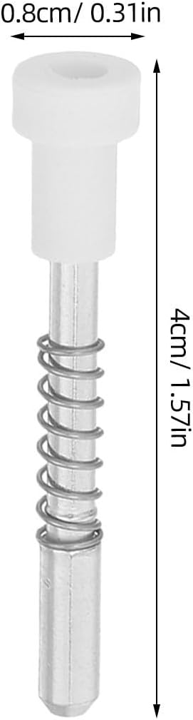 STOBAZA 20 Pièces Loquet à Piston De Moustiquaire En Métal à Ressort Pour Cadre De Porte Et Fenêtre, Fixation Basse Profil Pour Rénovation Intérieure