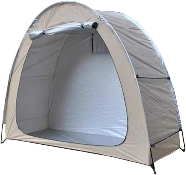 GENERIC Abri à Vélos Extérieur Imperméable Et Portable Avec Plancher Et Sac De Rangement Inclus. Dimensions : 200 X 80 X 165 Cm. Garage à Vélos Résistant Pour Le Rangement En Extérieur.