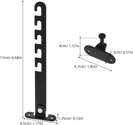 Angoily Lot De 2 Limiteurs De Fenêtre Réglables En Alliage Aluminium Et Plastique Renforcé Verrou De Sécurité Garçon Et Filles Noir Long Protection Pour Fenêtres Coulissantes Et