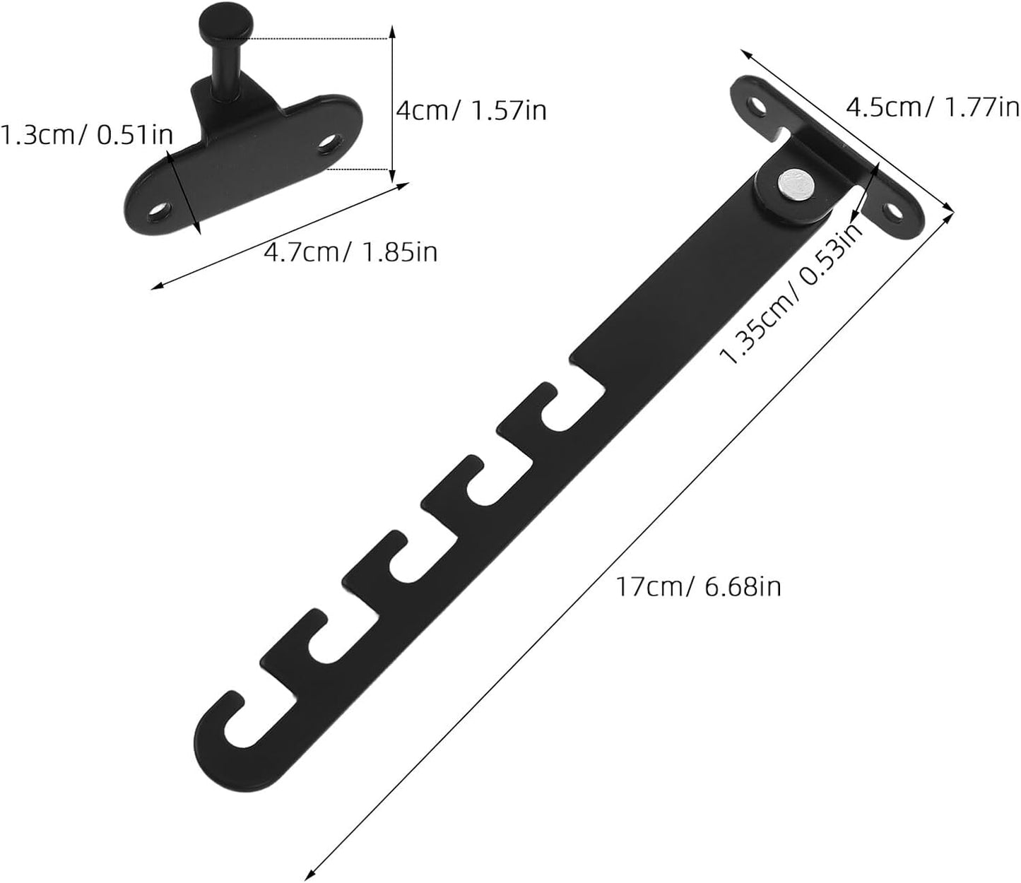 Angoily Lot De 2 Limiteurs De Fenêtre Réglables En Alliage Aluminium Et Plastique Renforcé Verrou De Sécurité Garçon Et Filles Noir Long Protection Pour Fenêtres Coulissantes Et