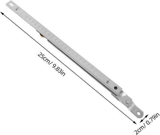 Artibetter Barre De Verrouillage En Acier Inoxydable Argenté Pour Fenêtre Coulissante, Limiteur D'ouverture Sécurisé Et Support Anti-chute Pour Plus De Sécurité