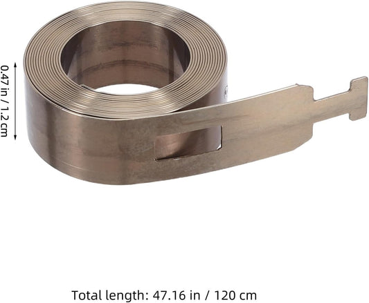 Toyvian Ressort De Tension Plat Pour Store Enrouleur 2 Pièces En Acier Inoxydable Argenté, Résistant La Déformation, Performance De Levage Fluide Pour Fenêtres Et Stores à Domicile