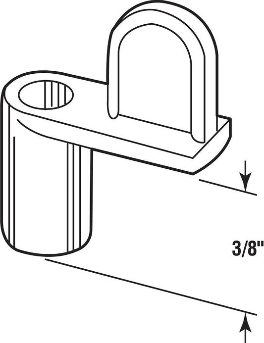 Prime-line Products L 5838 Fenêtre Clips, 3/20,3 Cm, Blanc Moulé Sous Pression Avec 2,5 Cm Vis Tôle, (lot De 8)