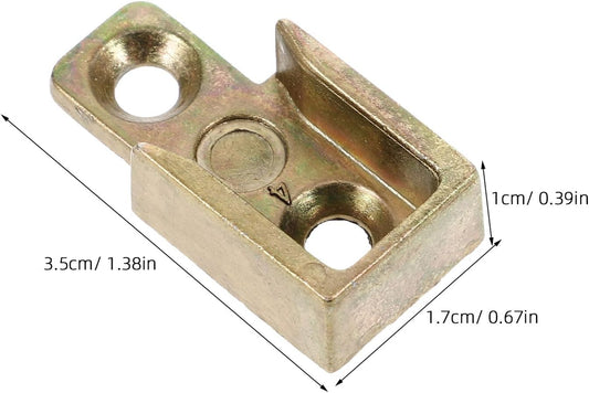 Ciieeo Ensemble 4 Pièces Gâche De Serrure En Alliage De Zinc Jaune N°7 Quincaillerie De Gâche Métallique Pour Fenêtre à Battant Sécurité Renforcée Des Fenêtres Accessoires De