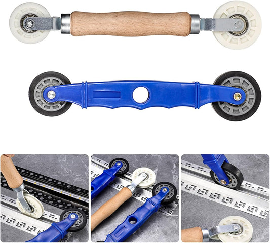 Kit De Réparation D'écran De Fenêtre - Rouleau Cannelé - Outil De Réparation De Bandes LED - Outil De Fixation à Double Tête - Poulie De Pression Professionnelle