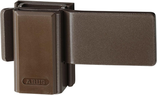 ABUS Additional Window Lock SW10 - Window Lock To Be Assembled Without Drilling The Window Frame - Security Level 4 - 10446 - Brown