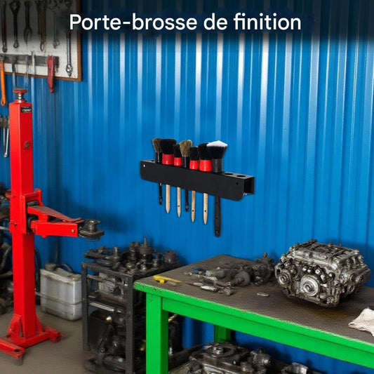 Support Mural Pour Brosses De Détail - Support Mural D'Organisation D'Outils Automobiles | Fournitures D'Entretien Pour Espaces Intérieurs Extérieurs Véhicules Remises