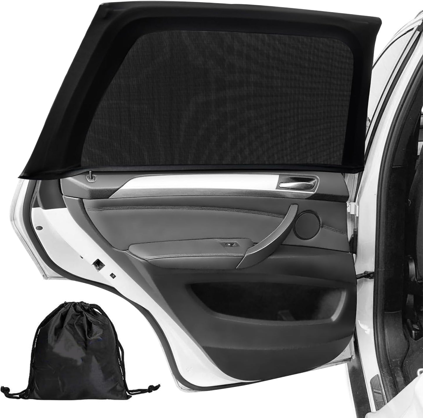 Moustiquaire De Voiture Pour Seat Leon St 3 (III) 5F Facelift I 2017-2020, Pare-Soleil Fenêtre Voiture Chaussette Écran De Fenêtre Latérale Maille Anti Insecte,2 Front Windows