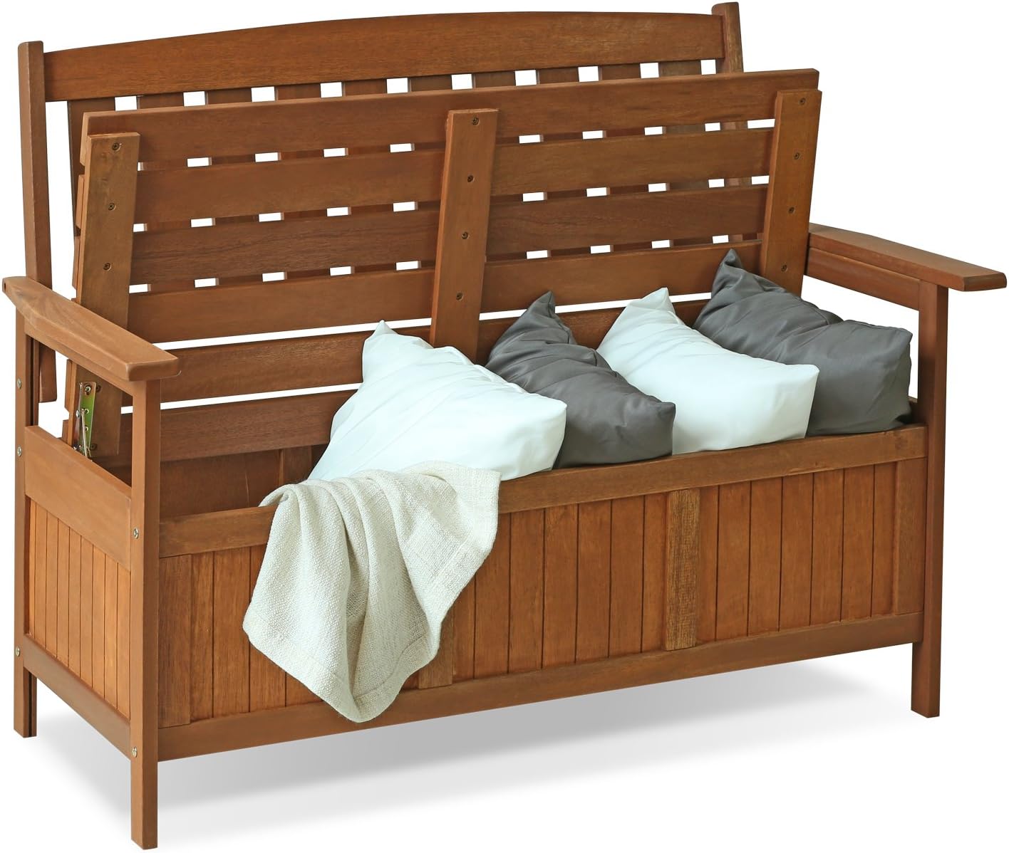 Furinno Tioman Extérieur Bois Dur Boîte De Rangement, Naturel