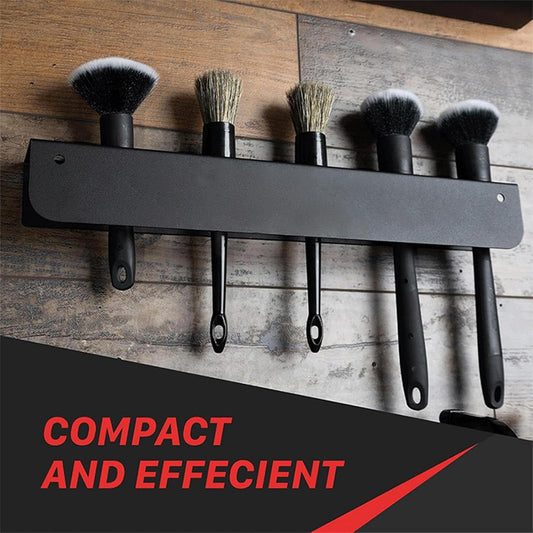 Organisateur De Brosses Détaillant La Voiture - Rack De Rangement Mural Pour Remorque De Camion De Garage | Porte-rectangle Avec Plusieurs Emplacements, Organisateur D'outils Pour L'entretien De L'us
