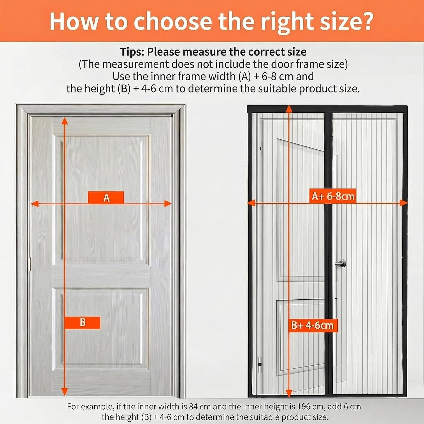 Insect Screen Door Window 116 X 138 Cm Fine And Durable Mesh Magnetic Mosquito Net For Doors With Adhesive Tape, Magnetic Sticks, White
