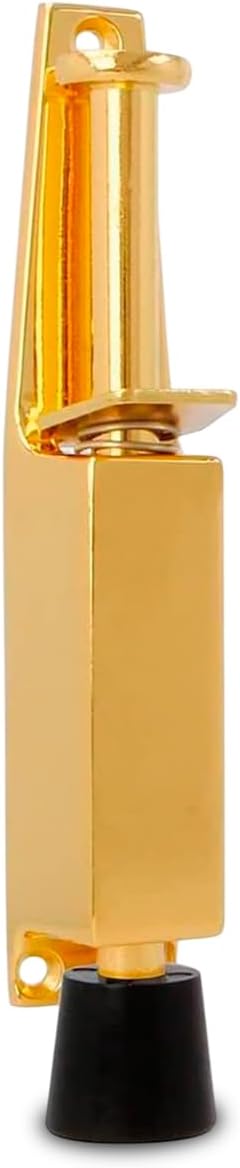 Amig - Retenue De Pied En Caoutchouc Pour Fixer Et Maintenir Les Portes Ouvertes - Dimensions : 165 X 30 Mm - Tour : 28 Mm - Butée Verticale Zamak - Noir - Anti Supports