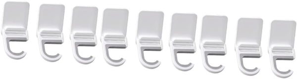  Angoily 9 Pieces Hook For Wall Mop Holder White Wall Clip Silica Gel No Punching