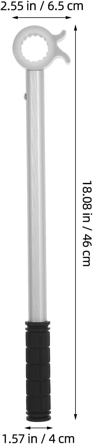  Toyvian Perche D'Ouverture De Fenêtre Haute 04 M En Alliage D'Aluminium Bâton De Poussée-Traction Léger Et Robuste Accessoire Polyvalent Pour Ouverture De Fenêtres De Toit La Cuisine