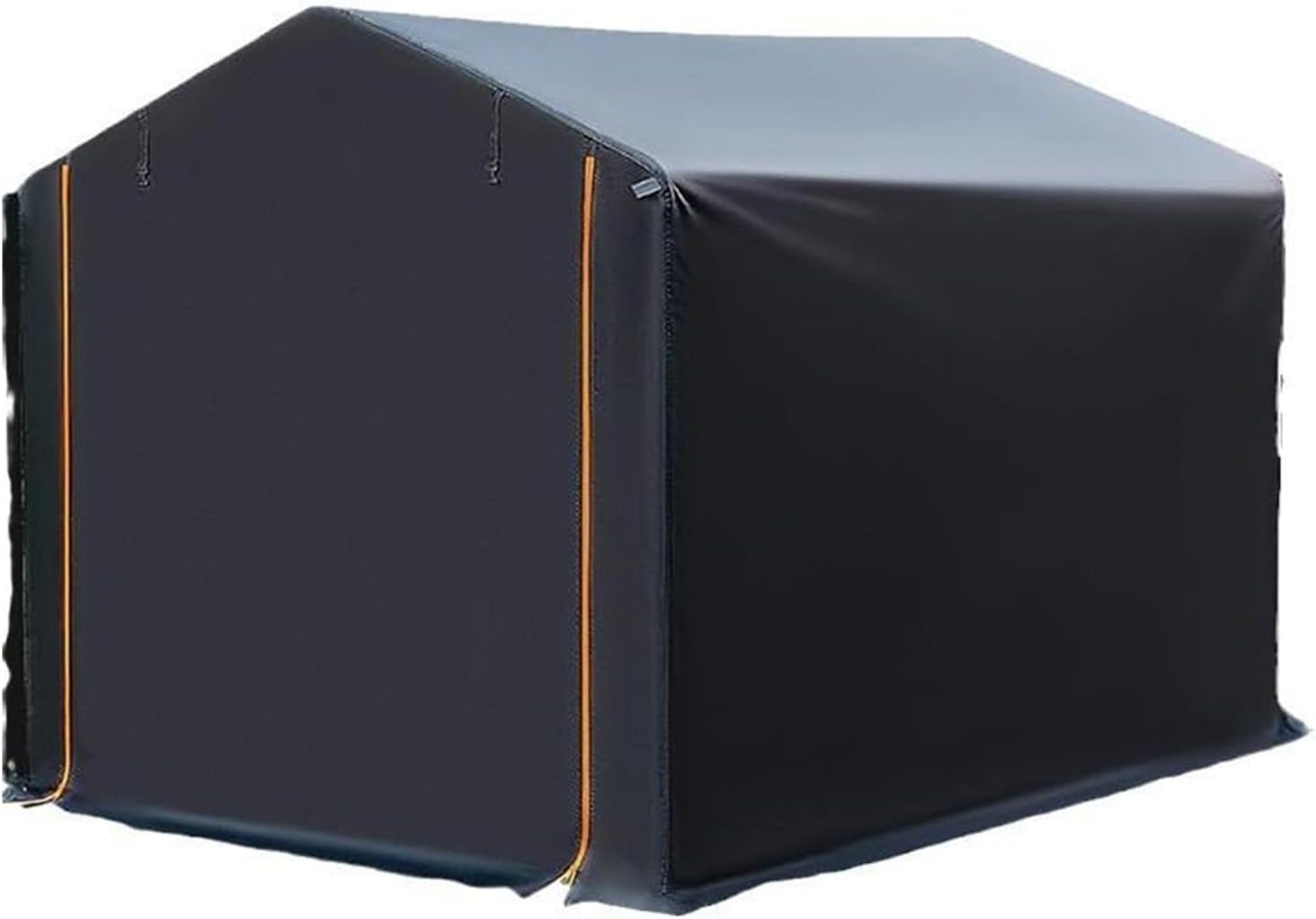 GENERIC Abri De Rangement Pour Vélo, Abri De Rangement Extérieur Imperméable En Toile 210D Argentée Pour Moto, Outils De Jardin, Jouets, Tondeuse à Gazon - Style Ridge (120 X 188 X 165 Cm)