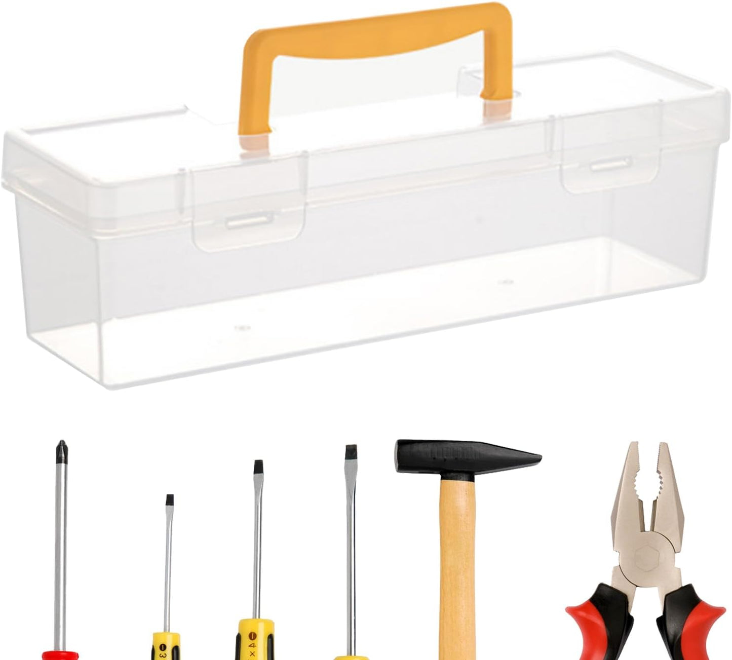  Boîte De Rangement Pour Petites Pièces, Boîtes à Outils, Boîtier Transparent à Compartiments Pour Pinces Tournevis Outils Électroniques