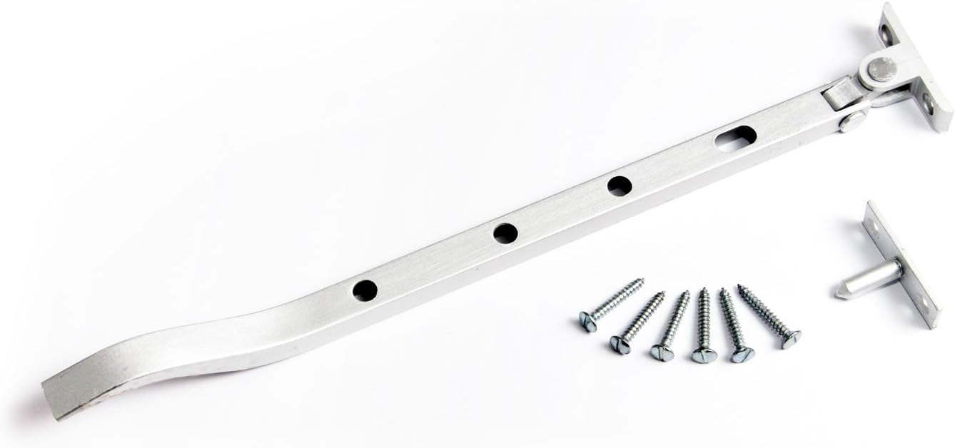  One Stop DIY Lot De 12 Verrous De Fenêtre En Aluminium Avec Fixations 200 Mm