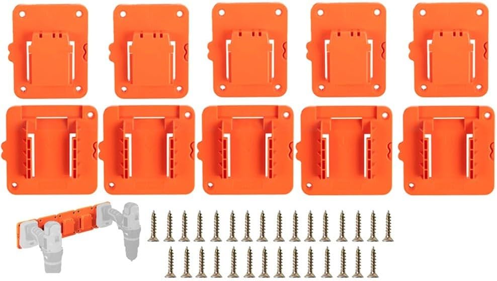  Lot De 5 Porte-outils Muraux Pour Perceuses Et Batteries 20 V Pour Outils électriques Sans Fil, Utilisation Durable