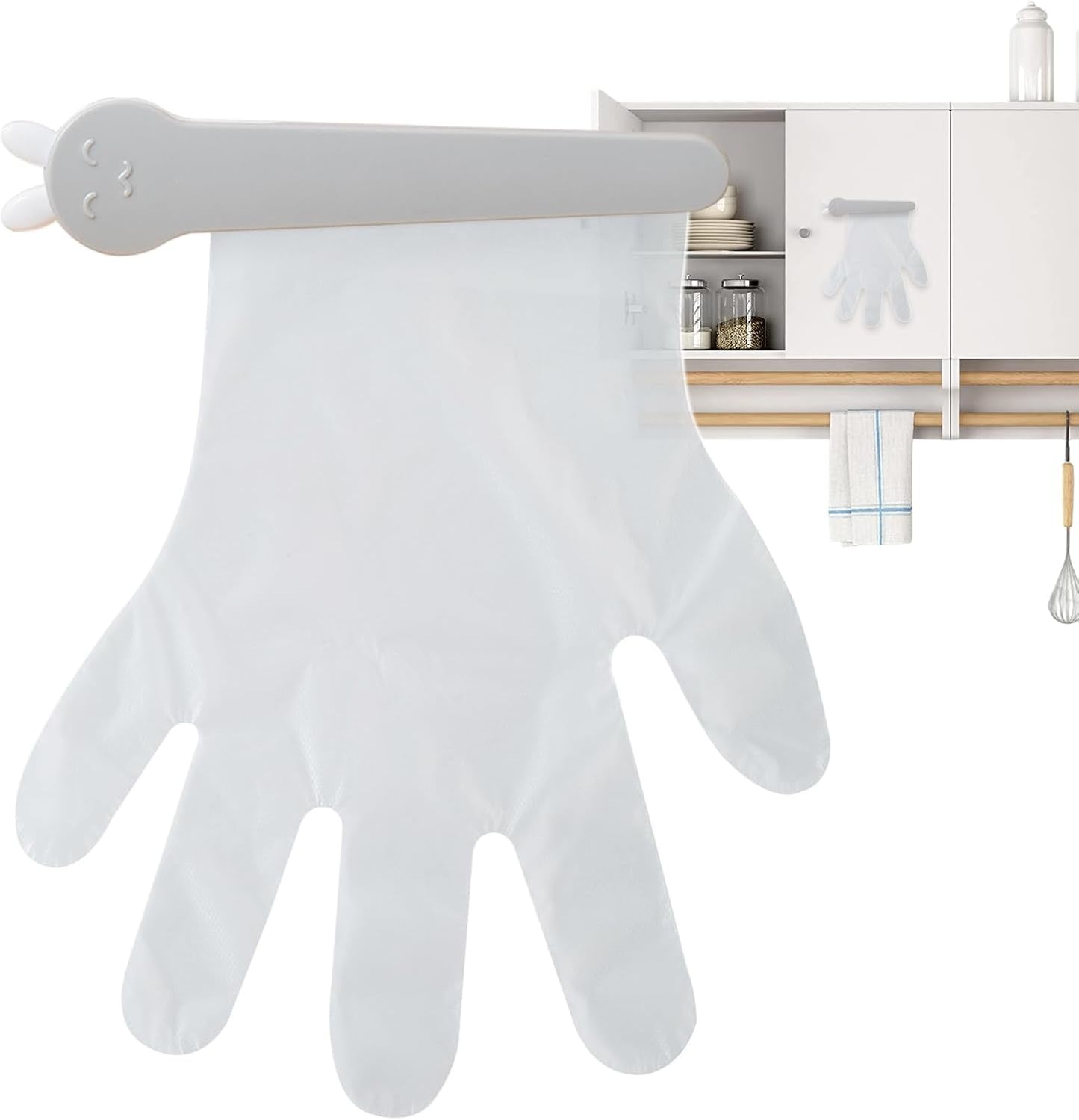  Generisch Support Mural Pour Boîte à Gants, Organiseur Avec Design à Clip, Montage Adhésif Pour Cuisine, Armoire Et Secteur Alimentaire