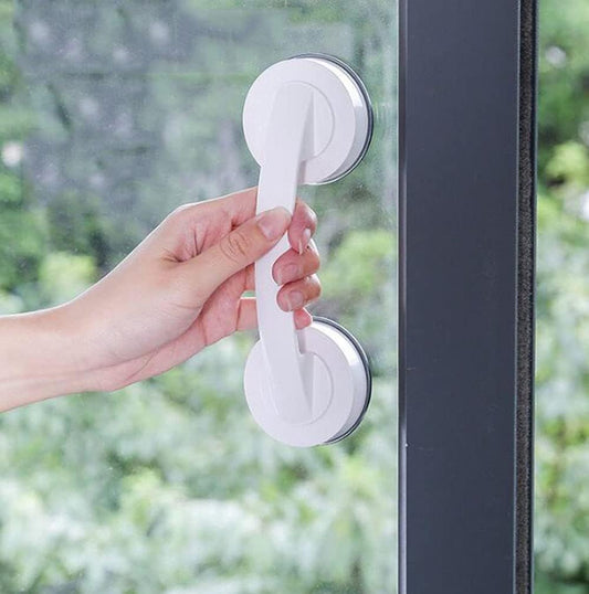  KAFENDA Grandes Poignées De Porte Et De Fenêtre En Verre, Portes Coulissantes De Salle De Bain, Armoires, Poignées Sans Trou, Poignées De Réfrigérateur, Barres D'appui De Douche (blanche)