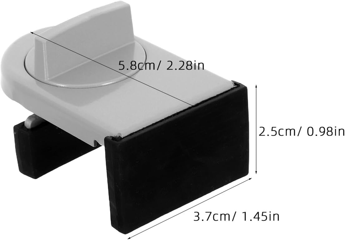  Angoily Lot De 4 Verrous De Sécurité Réglables En Alliage D'Aluminium Argenté Pour Fenêtres Coulissantes Barres De Protection Anti-Effraction Limiteur De Porte Coulissante Pour Maison