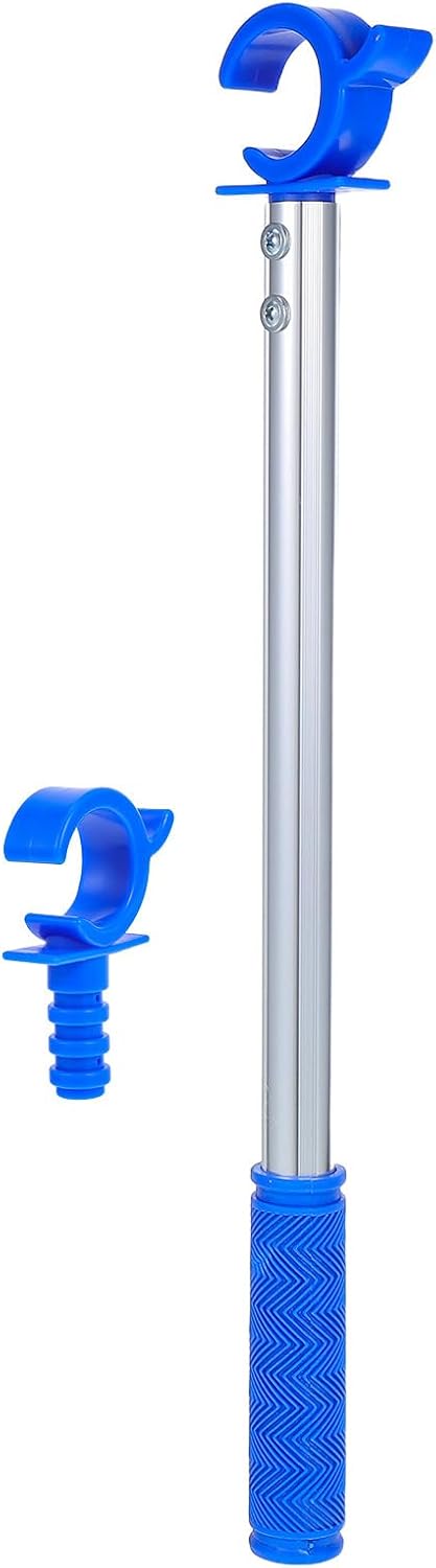  Angoily Tige D’ouverture Pour Fenêtre En Alliage D’aluminium Anodisé Lot De 2 Baguette D’assistance Argentée Et Bleue Outil Pratique Pour Ouvrir Fenêtres De Toit En Salon La Cuisine