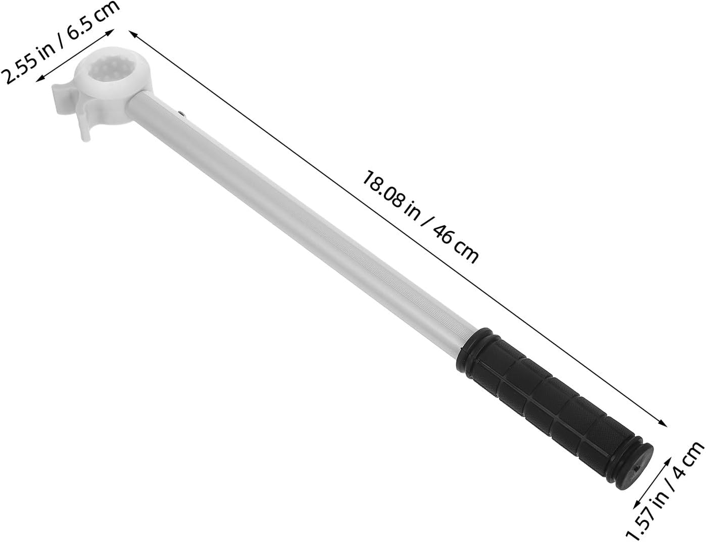  VICASKY Perche D'ouverture De Fenêtre Haute 0,4 M En Alliage D'aluminium Légère Et Robuste, Outil De Poussée-Traction Pour Stores Et Fenêtres De Toit, Usage Intérieur Et Extérieur,