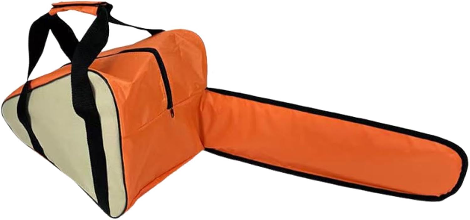  Sac De Rangement Pour Tronçonneuse, étui De Transport Pour Tronçonneuse, Porte-outils électriques, Nylon Oxford Robuste, Poignée Portable, Utilisation à La Maison Et Au Jardin, 60 X 23 X 41 Cm, Orange