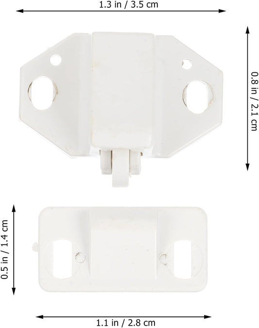  STOBAZA 10ensembles Lot De Loqueteaux à Boules Plastique Pour Portes Verrouillage Sécurisé Et Fixation Stable Pour Meubles Et Portes
