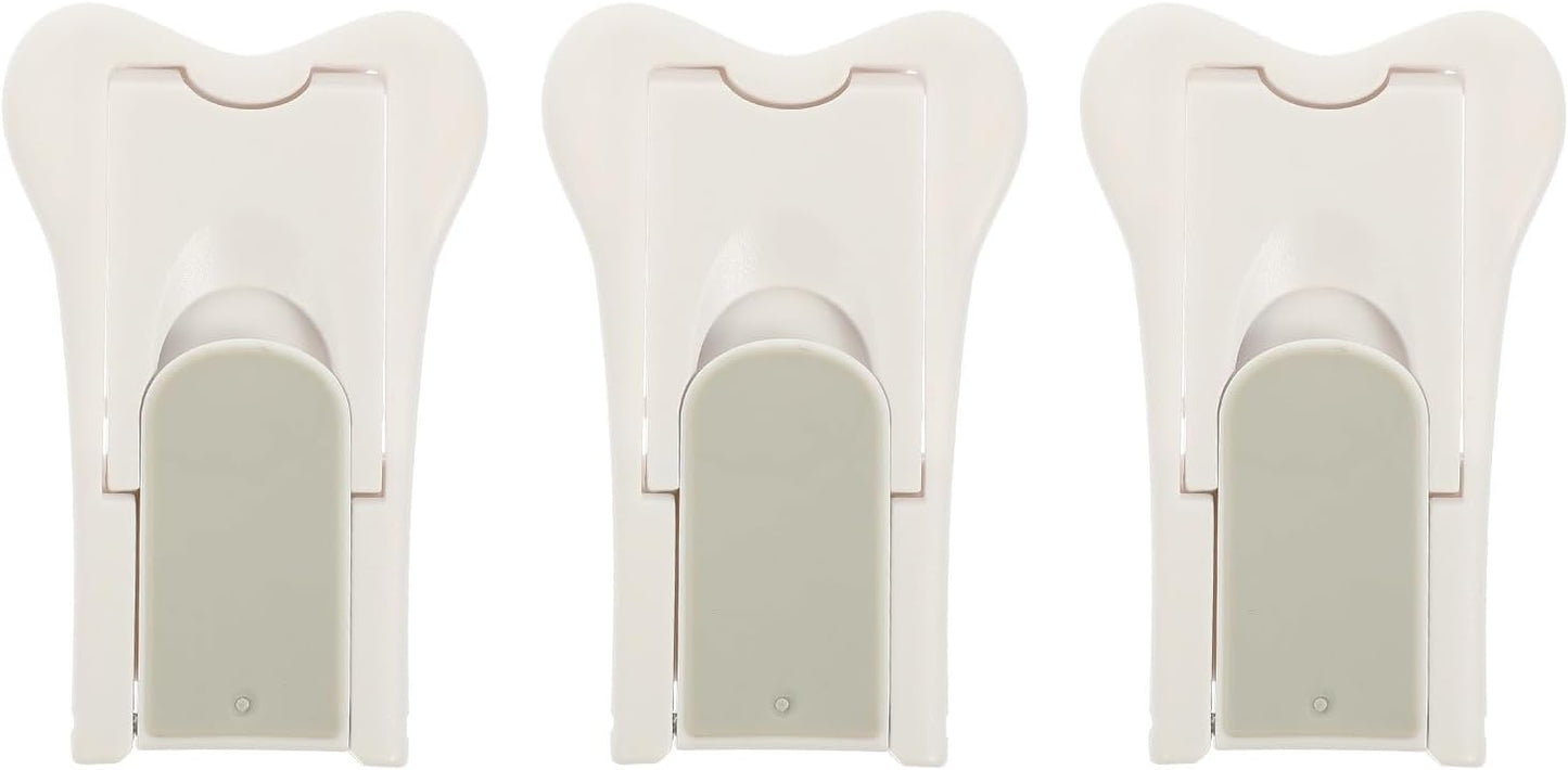  Jojofuny Verrous De Sécurité En Abs Blanc Lot De 3 Pour Fenêtre Coulissante Simple à Utiliser, Sécurité Des Enfants à Domicile
