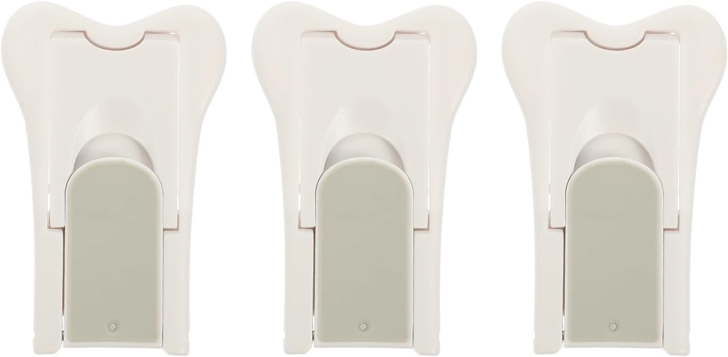  Jojofuny Verrous De Sécurité En Abs Blanc Lot De 3 Pour Fenêtre Coulissante Simple à Utiliser, Sécurité Des Enfants à Domicile