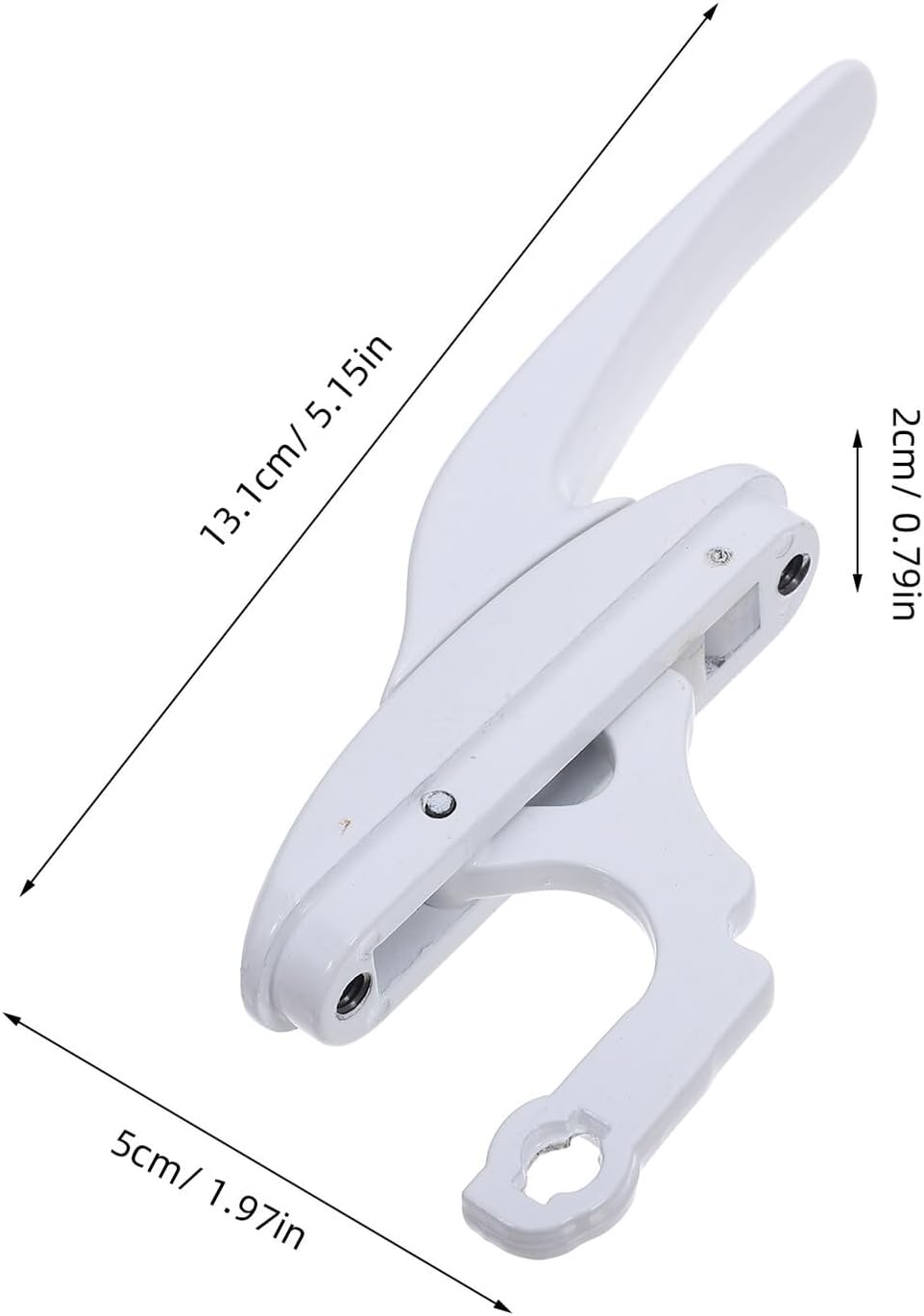  Angoily Poignée De Verrouillage Pour Fenêtre à Battant Blanche Loquet De Remplacement Robuste Levier Décalé Compatible Fenêtres Coulissantes Et Oscillo-Battantes Sécurité Renforcée