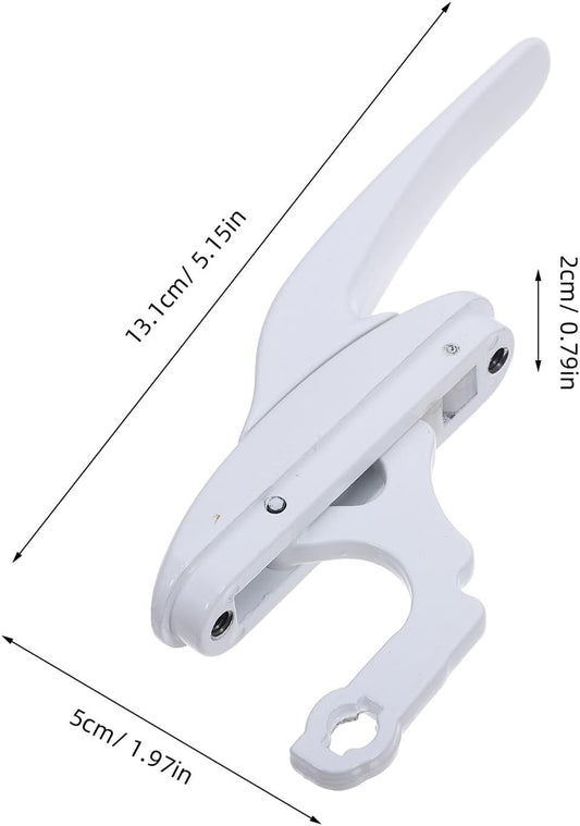  Angoily Poignée De Verrouillage Pour Fenêtre à Battant Blanche Loquet De Remplacement Robuste Levier Décalé Compatible Fenêtres Coulissantes Et Oscillo-Battantes Sécurité Renforcée