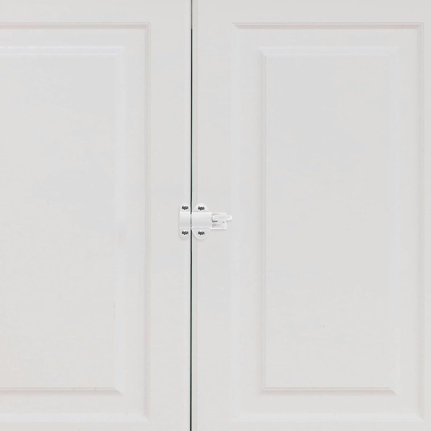  Artibetter Loquets à Ressort Verrou à Fermeture Automatique Lot De 2 En Alliage D'aluminium Blanc Résistant à L'usure, Installation Facile Pour Portes De Grenier Et Amélioration Maison