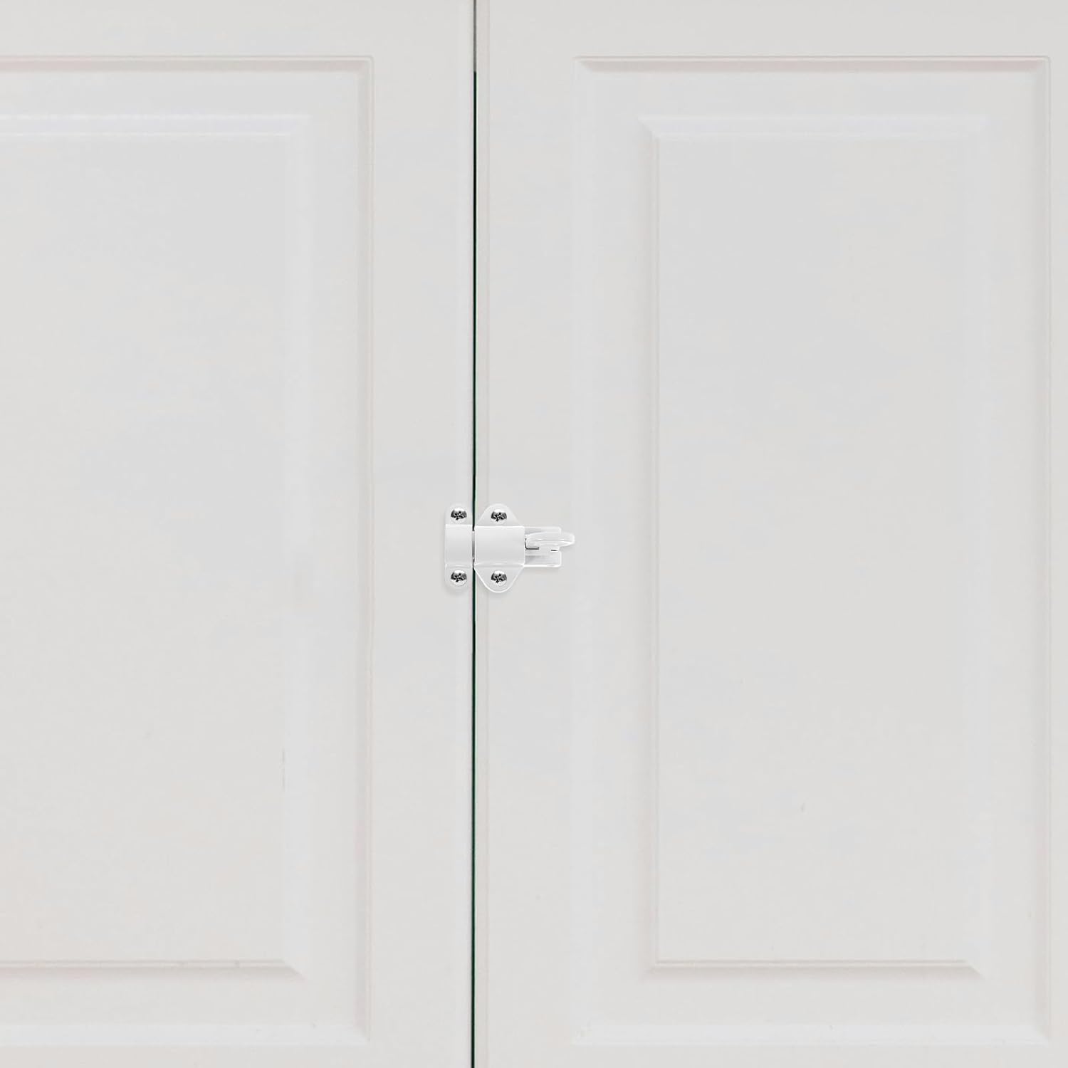  Artibetter Loquets à Ressort Verrou à Fermeture Automatique Lot De 2 En Alliage D'aluminium Blanc Résistant à L'usure, Installation Facile Pour Portes De Grenier Et Amélioration Maison