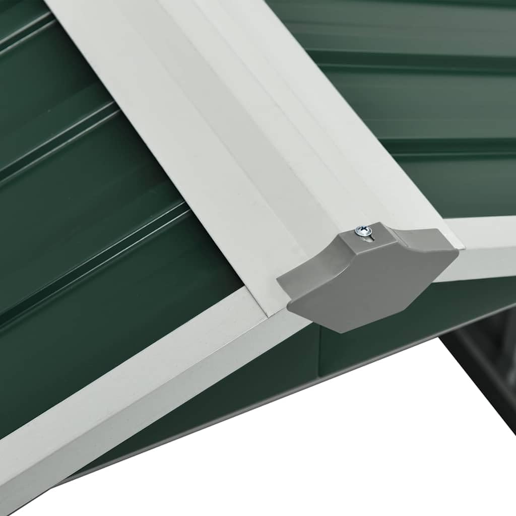  Abri Tondeuse Robot De Jardin 92x97x63 Cm En Acier Galvanisé Vert, Garage Pour Station De Charge Robot Tondeuse Extérieur, Robuste Et Stable Pour Votre