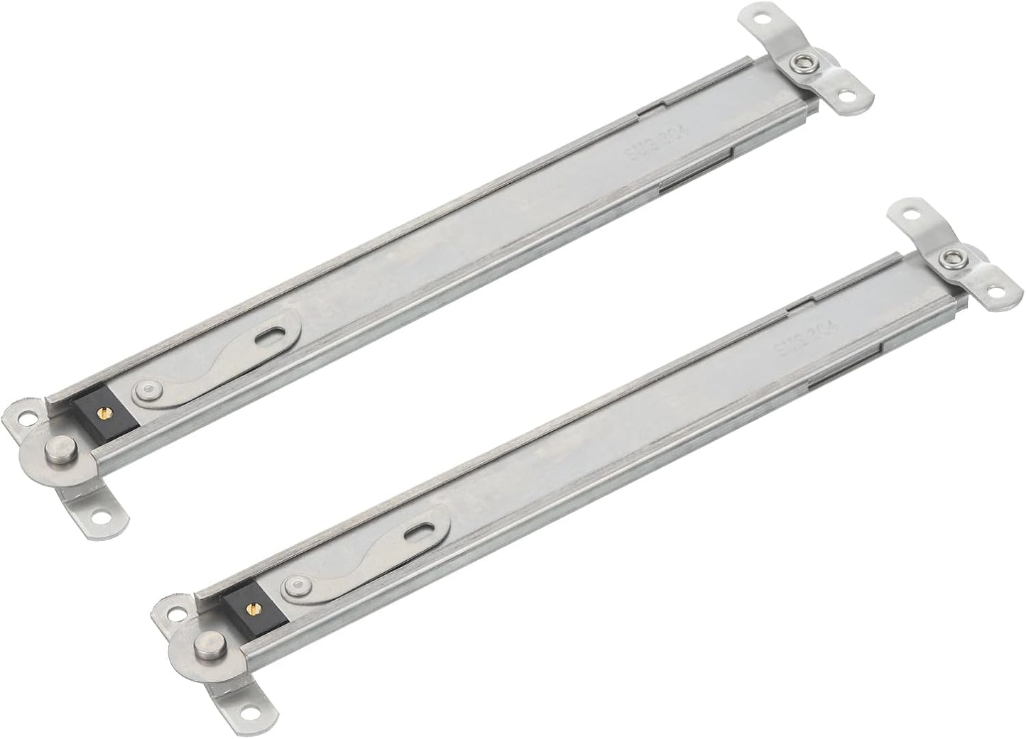  Sourcing Map Lot De 2 Charnières De Fenêtre, 25,4 Cm En Acier Inoxydable 304, Supports De Fenêtre Télescopiques Réglables, Kit De Matériel De Contrôle D'angle, Argenté
