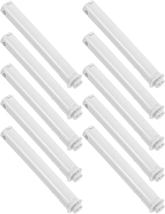 Jojofuny Lot De 10 Loquets Magnétiques Pour Armoire Cuisine, Fermeture Magnétique En Plastique Blanc, Design Simple Et Élégant, Adapté Aux Tiroirs Et Meubles