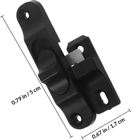  Jojofuny Verrou De Sécurité Pour Fenêtres Coulissantes Avec Réglage D'ouverture, Loquet Ajustable En Abs Et Acier, Pour Portes Moustiquaires Et Protection Maison Patio