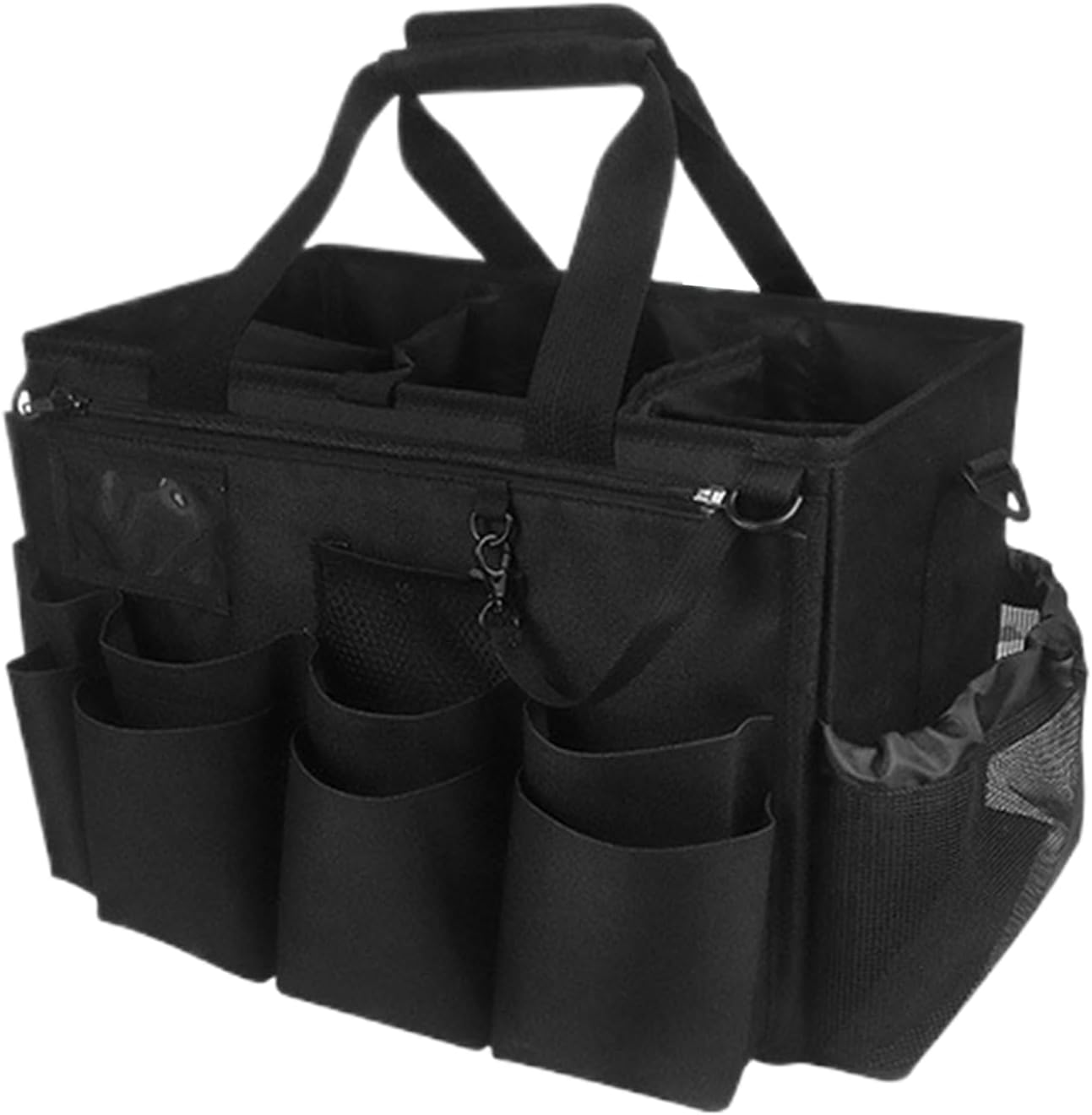  Générique Sacs De Nettoyage Pour Femmes De Ménage | Pliant Pour Entretien Ménager,Porte-Outils Mesh Respirant Imperméable Avec Poignée Bretelle Pour Chiffons Époussetage Cuisine