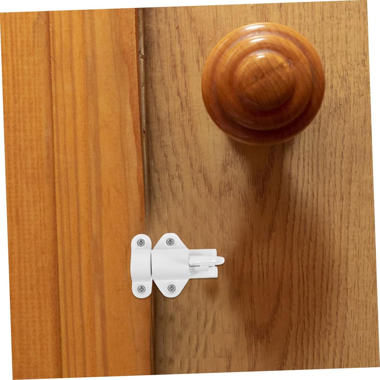  Jojofuny 2pièces Verrou De Porte à Ressort Automatique Aluminium Système De Sécurisation Pratique Pour Fenêtres Et Installation Facile Pour Maison Bureau