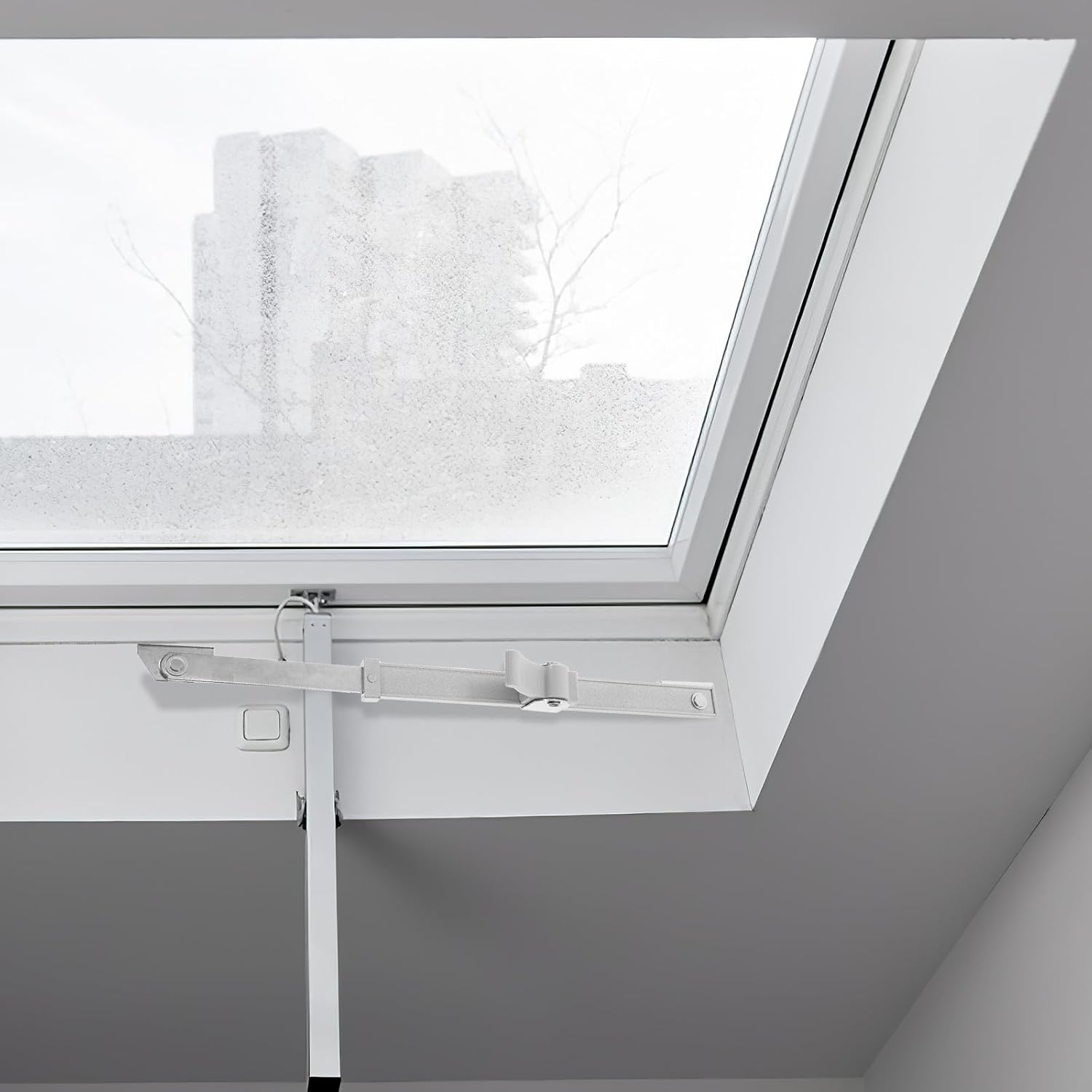  Gatuida Tige Télescopique Support Verrouillage Facile Argentée En Alliage D'aluminium Pour Fenêtre Pour Maison Et Bureau