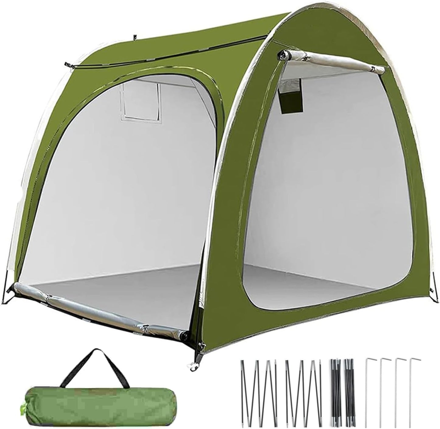 GENERIC Tente De Rangement Pour Vélo, Housse De Moto Portable – Tente De Rangement D'extérieur Résistante Aux Intempéries Avec Double Entrée Pour Jardin, Pelouse, Camping, Arrière-cour