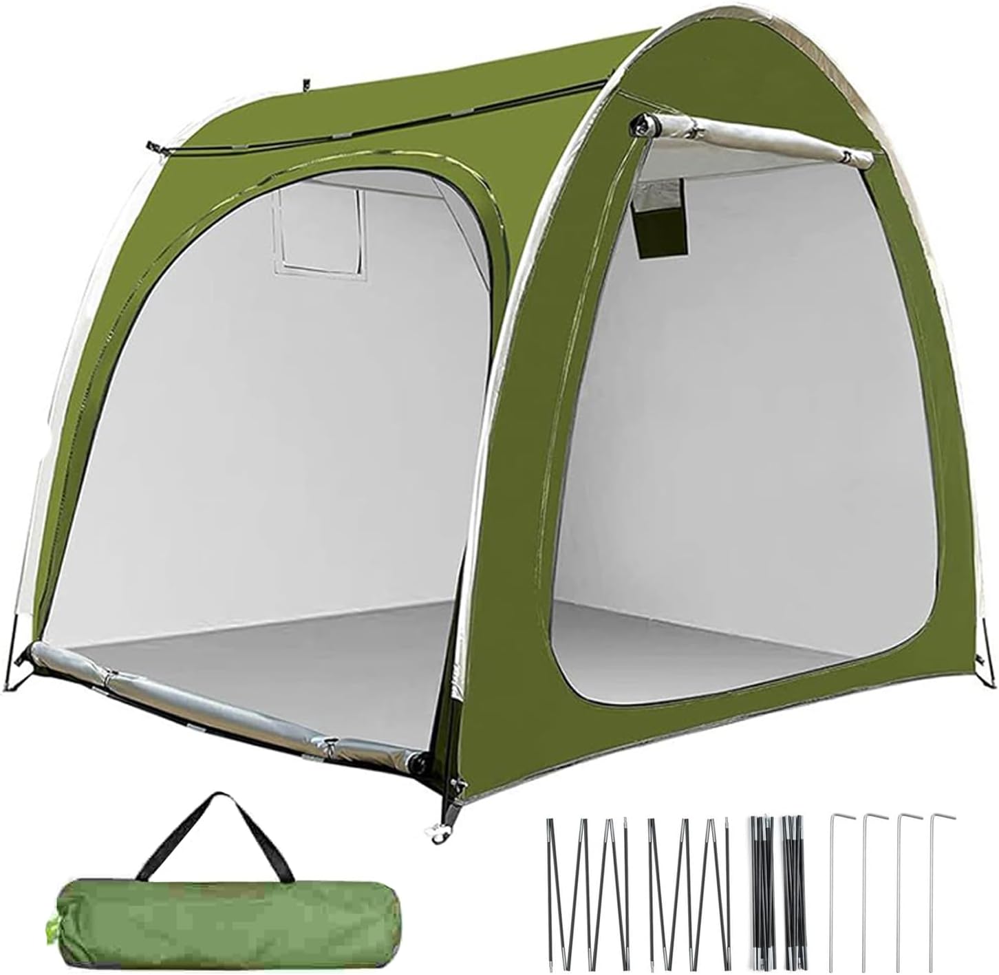  Abri De Vélo | Housse Portable Pour Moto | Tente De Rangement D'extérieur Résistante Aux Intempéries Avec Double Entrée Pour Jardin, Pelouse, Camping, Arrière-cour