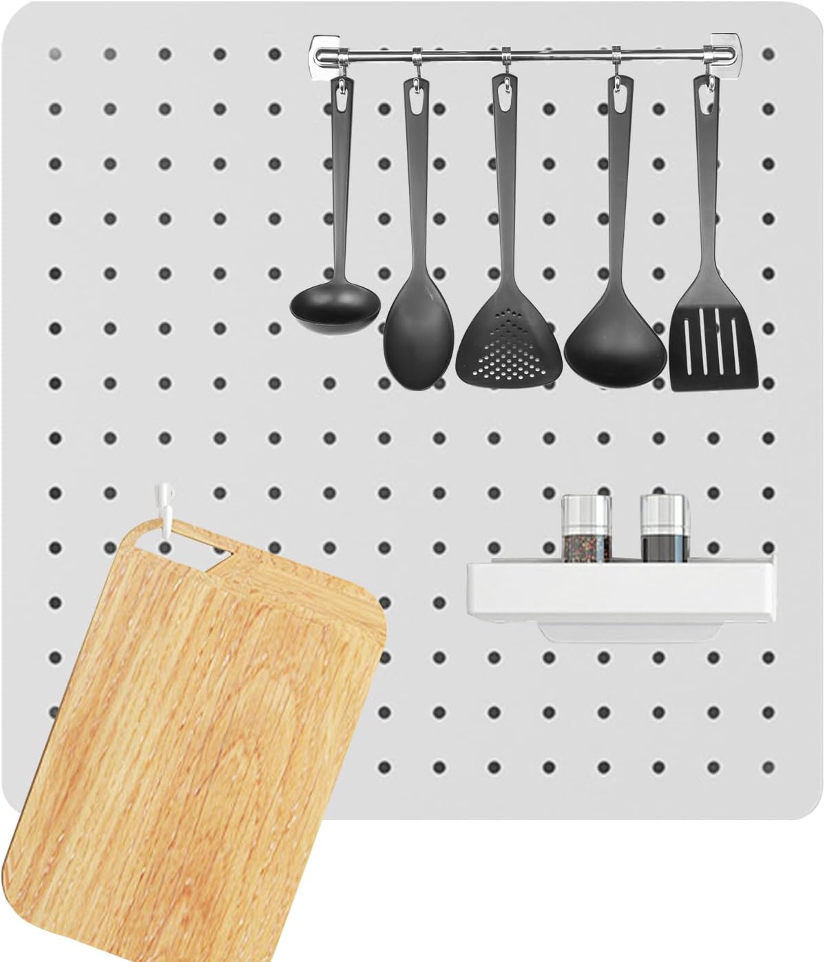  Générique Panneau Perforé Mural, Panneau Mural De Bureau, Panneaux Multifonctions Pour Outils Fournitures Décorations Affichage Cuisine Chambre