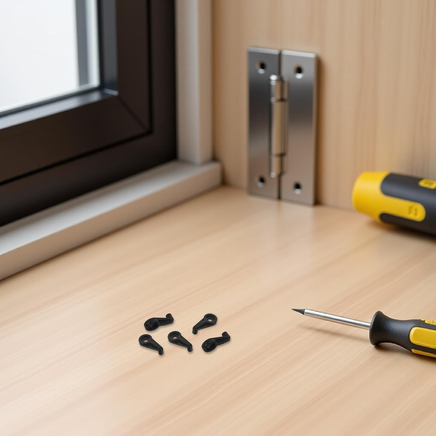  Gatuida 120 Clips De Fixation Pour Panneaux En Verre Noir A Kit Complet 120 Vis M4*16 Supports En Plastique Robustes Sans Perçage Pour Portes Vitrées Miroirs De Salle De Bain Et