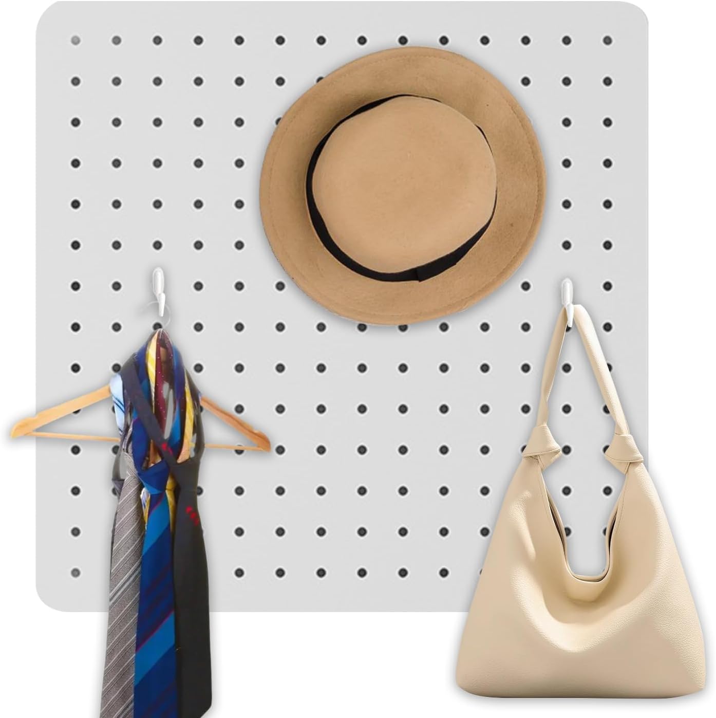  Générique Panneaux à Picots Pour Murs,Organisateur Mural Panneau Perforé Pour Bureau - Panneaux De Rangement Décoratifs Pour Fournitures De Bureau Et Chambre