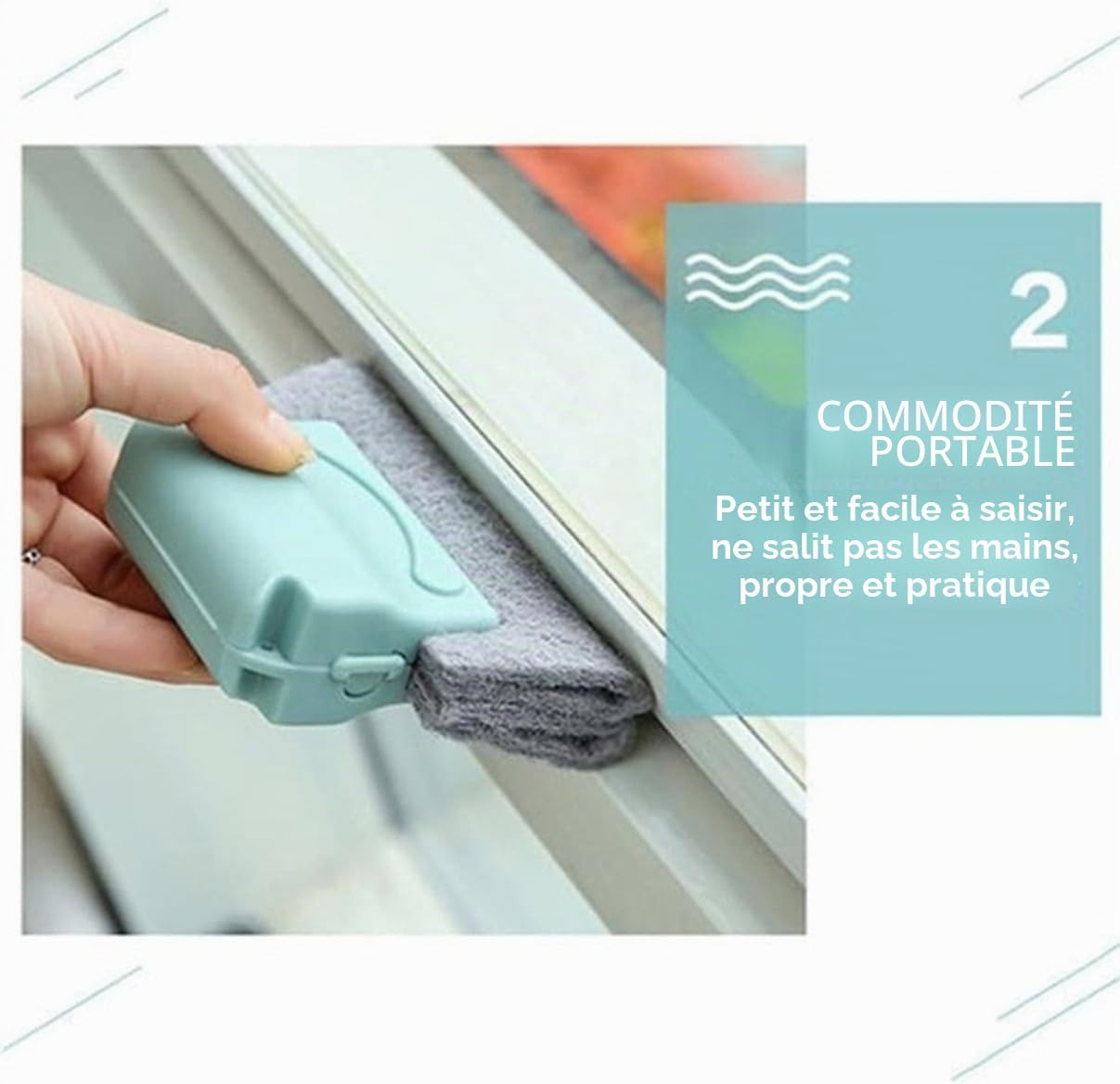  Brosse De Nettoyage Magique Pour Rainures De Fenêtre, Nouvel Ensemble D'outils De Nettoyage Pour Rainures De Fenêtre Ou Porte Coulissante Pour Porte Coulissante, Seuil, Lignes De Carrelage (Vert)