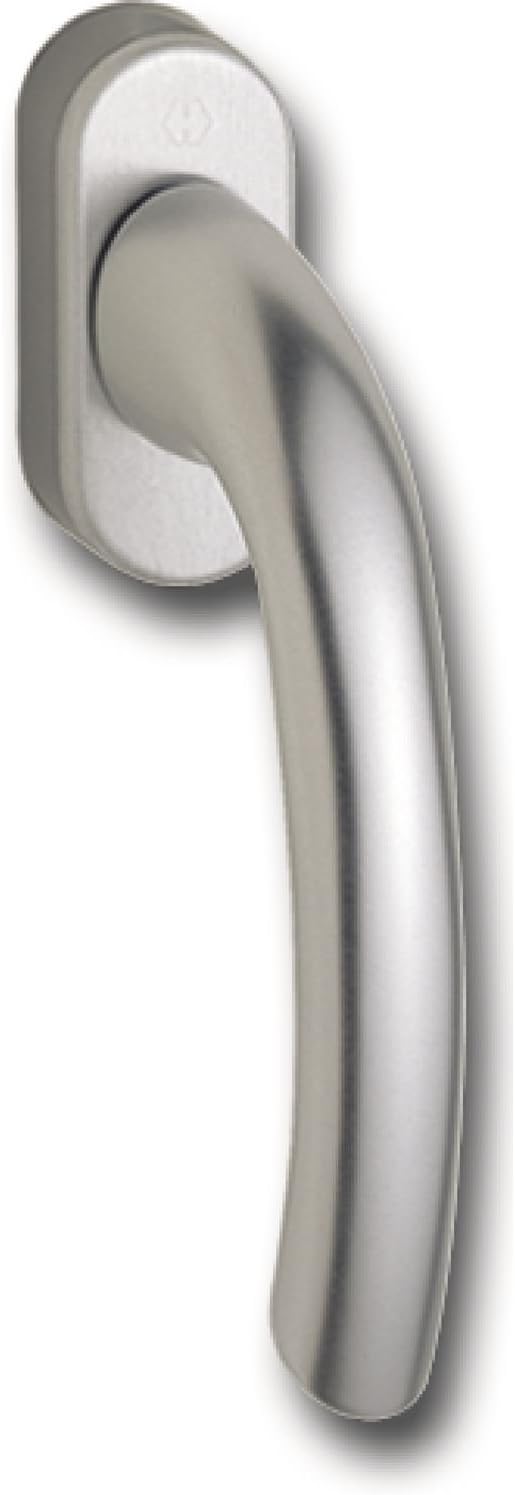  Hoppe Tokyo 8106619 Poignée De Fenêtre Carrée Avec Grille Argenté Anodisé Multicolore 7 X 32 Mm