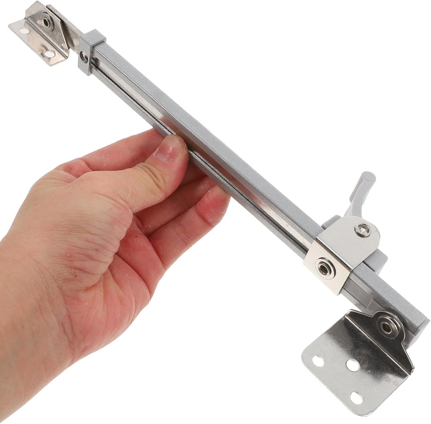  Gatuida Tige Télescopique Support Verrouillage Facile Argentée En Alliage D'aluminium Pour Fenêtre Pour Maison Et Bureau